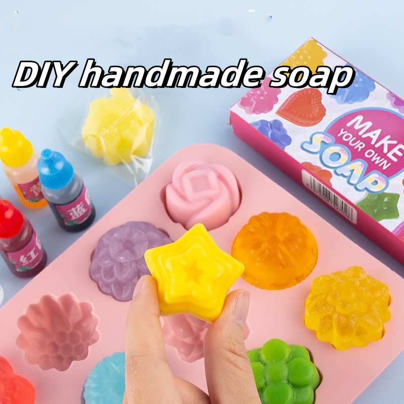 Soap Making Diy Kit - DIY 手作り石鹸クリスタル石鹸植物石鹸作り材料女の子のおもちゃセット誕生日ギフト石鹸作りキット
