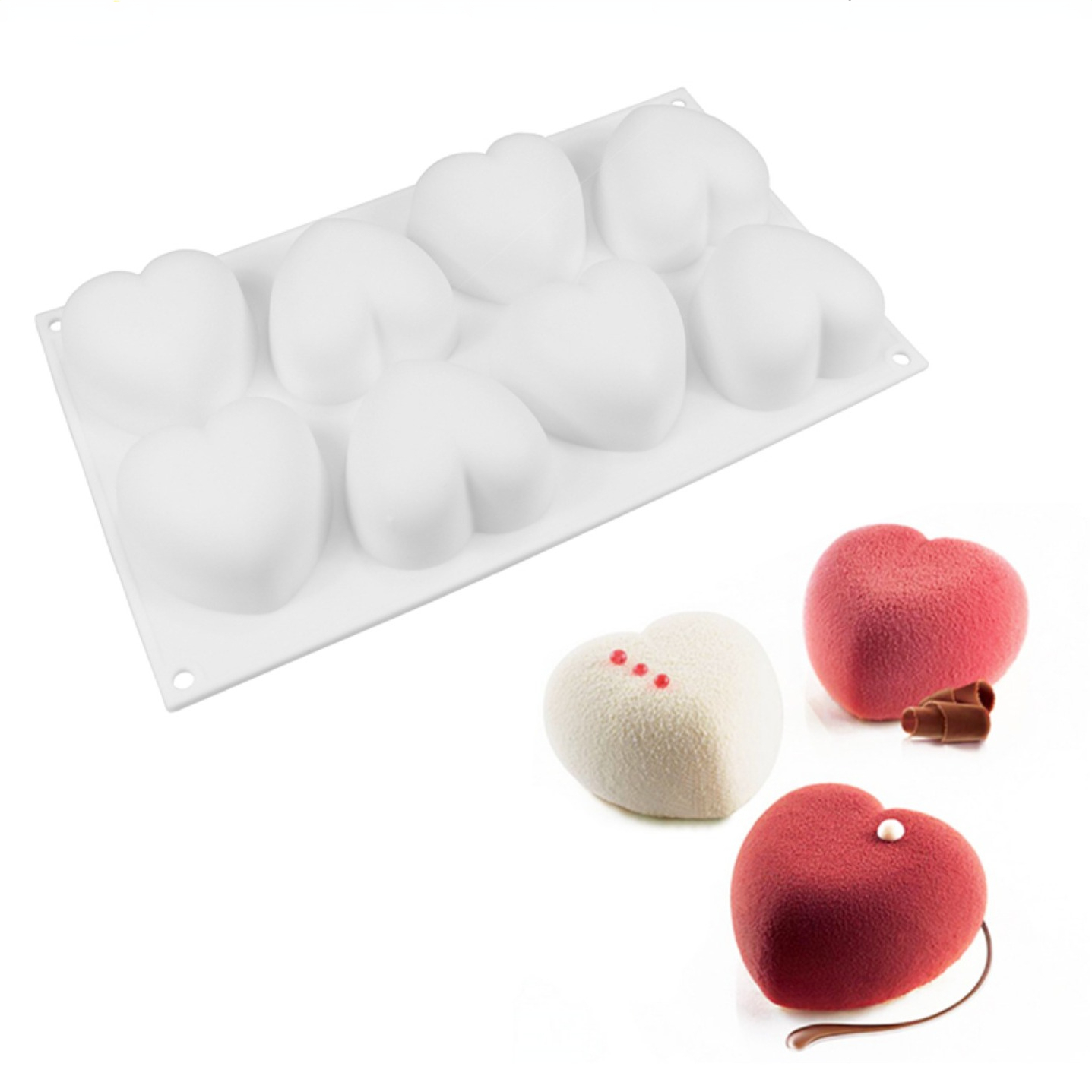 Soap Making Diy Kit - ラブハートシリコーン石鹸型手作りキャンドル作成キット Diy チョコレートアイス石鹸石膏樹脂ケーキデコレーションベーキングツール