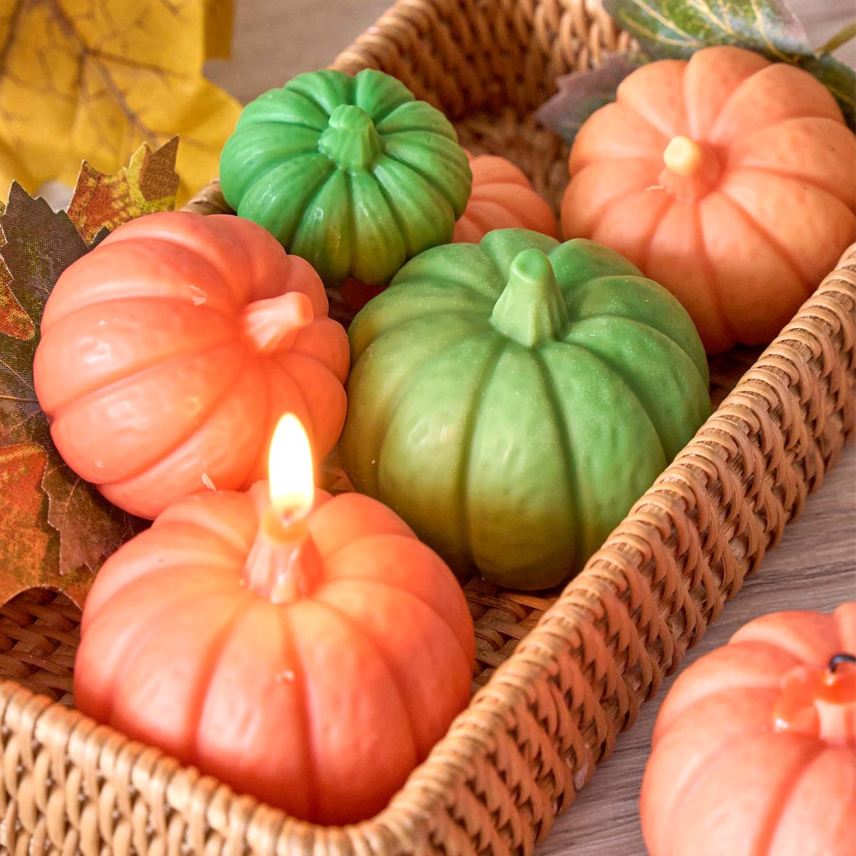 Soap Making Gifts - ハロウィンカボチャキャンドルシリコーン型 DIY アロマキャンドル石鹸樹脂石膏装飾品型手作りクラフトギフト作り