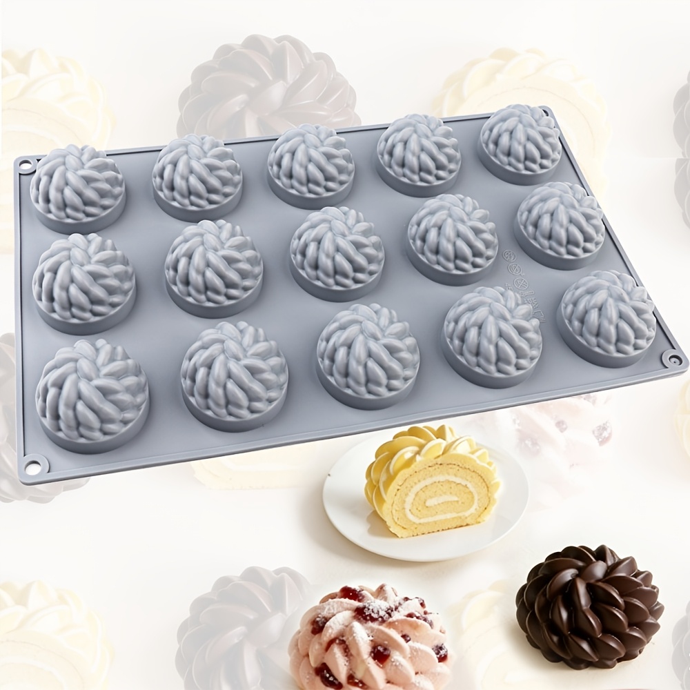 Soap Making Diy Kit - 1個のケーキ型 サンタアナフローラル - 花の形をしたムース型、ケーキ、ムース、デザート、キャンドル、石鹸、チョコレートを作ることができるベーキング型 - シリコン製の重ね花びらデザイン
