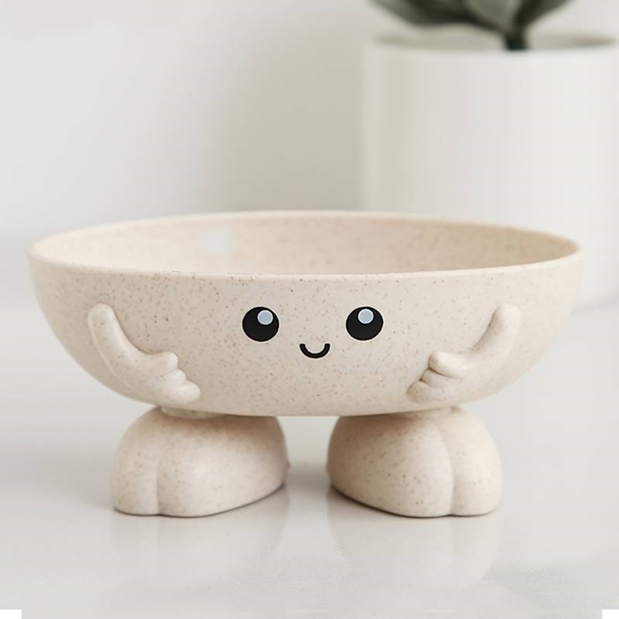 Soap Making Diy Kit - かわいい人形笑顔の石鹸置き浴室排水トレイキッチンシンクスポンジ収納ラック高品質プラスチック素材
