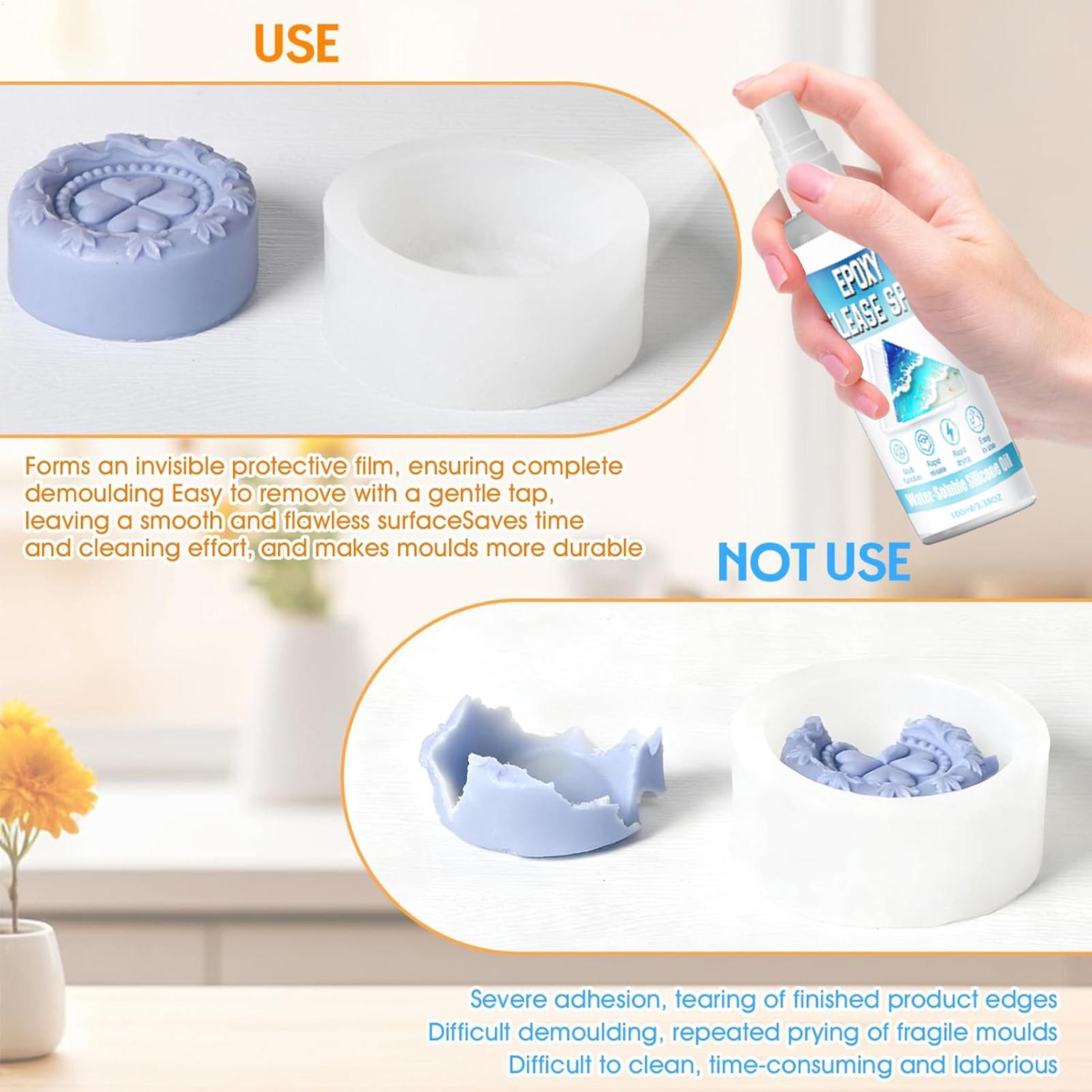 シリコンリリーススプレー エポキシリリーススプレー 強力な型 - Soap Making Ins のレビューと価格