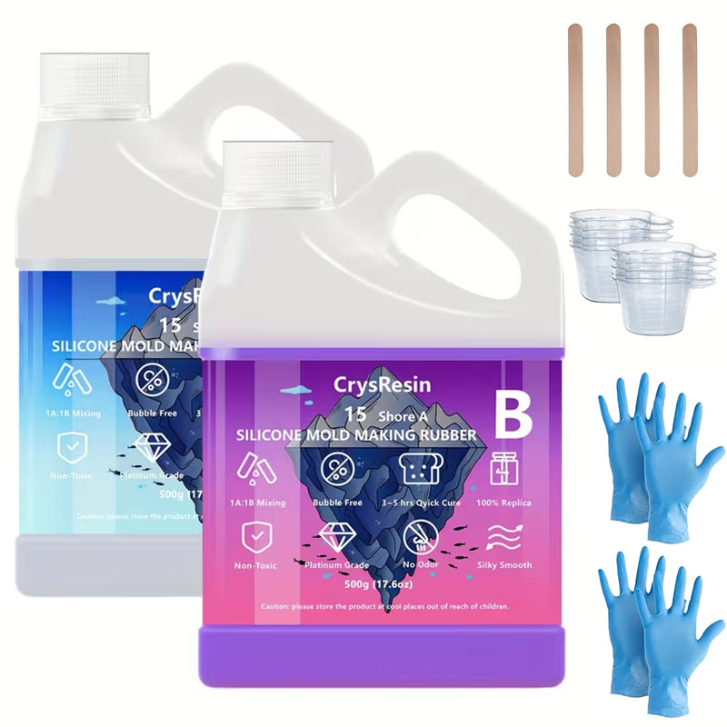 500ml 2本入り 液体シリコン モールド作成用、ソフトで - Soap Making Ins のレビューと価格
