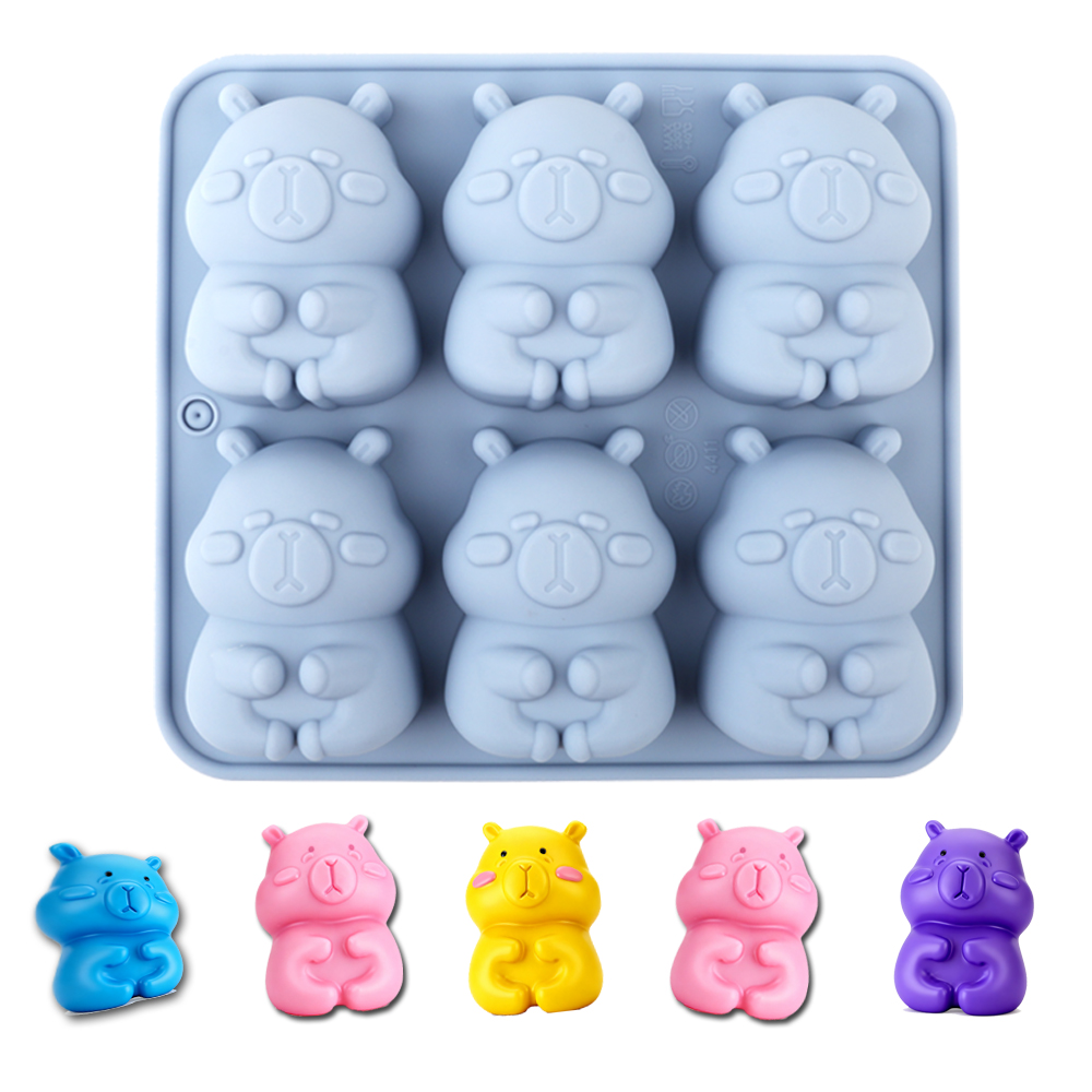 1. 可愛らしいカピバラの形をしたシリコン製ケーキ型。チョコ - Soap Making Instructions のレビューと価格
