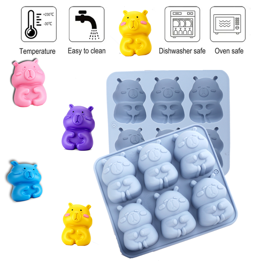 1. 可愛らしいカピバラの形をしたシリコン製ケーキ型。チョコ - Soap Making Instructions のレビューと価格