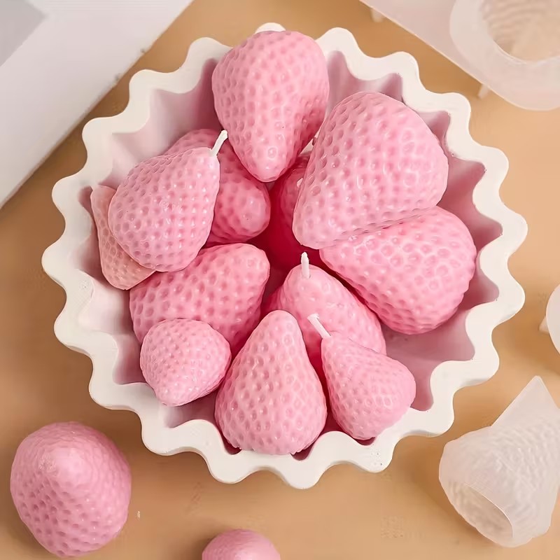 イチゴシリコンキャンドルモールド DIY アロマセラピー石鹸 - Soap Making Ins のレビューと価格
