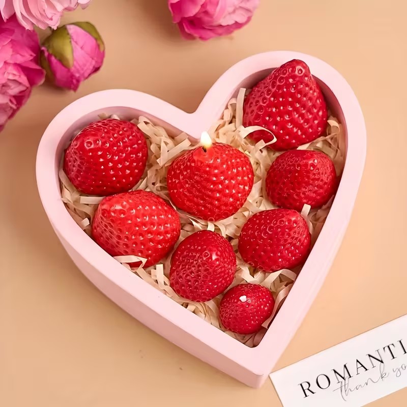 イチゴシリコンキャンドルモールド DIY アロマセラピー石鹸 - Soap Making Ins のレビューと価格