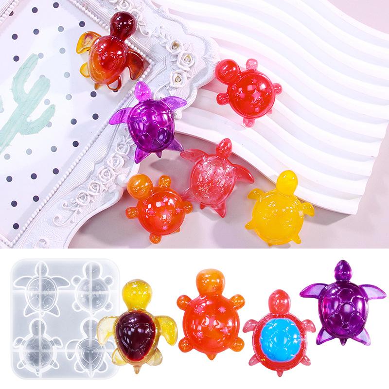 動物の亀の形をしたシリコン製型。多用途に使えるエポキシ樹脂製 - Soap Making Ins のレビューと価格