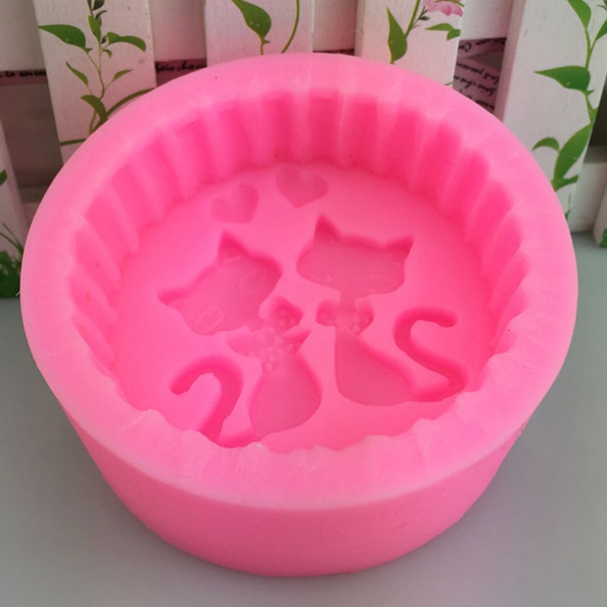 1ピースシリコン製猫型石鹸型 - 丸型DIYキャンドル作成型 - Soap Making Instructions のレビューと価格