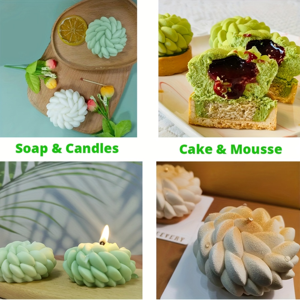1個のケーキ型 サンタアナフローラル - 花の形をしたムース - Soap Making Diy Kit のレビューと価格