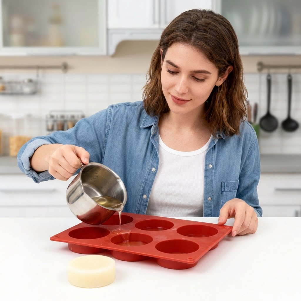 丸型シリコンソープモールド DIY手作り石鹸作りツール シリ - Soap Making Instructions のレビューと価格