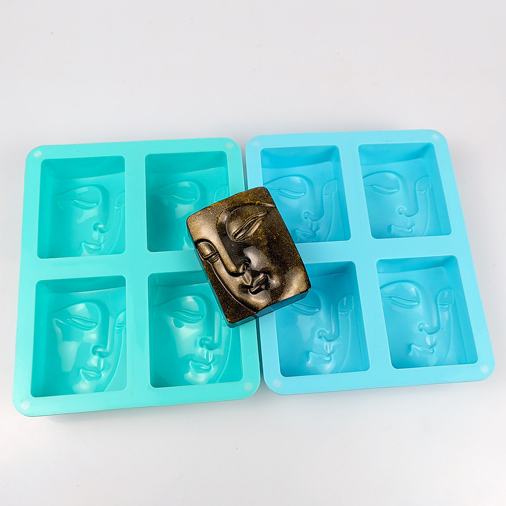 シリコン石鹸型,4ホール,ポートレート,宗教的な石鹸,手工芸 - Soap Making Instructions のレビューと価格